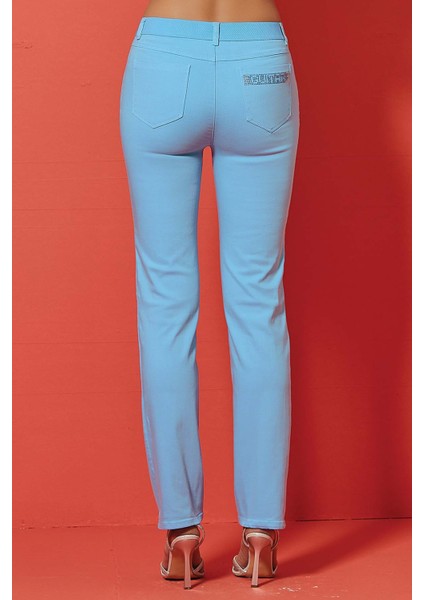 Cigarette Mavi Pamuklu Pantolon indirimleri