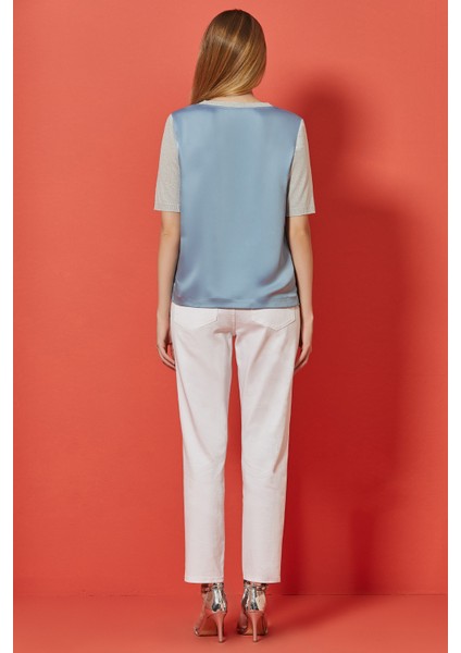 Düz Paça Beyaz Pamuklu Pantolon fiyatları