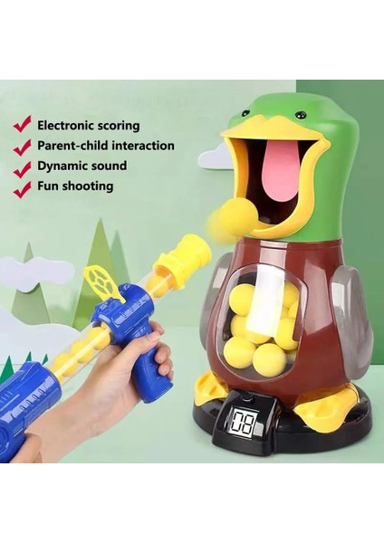 Hava Pompası Hedef Atış Oyunu Atış Oyunları Oyuncak Tabanca Ördek Hava ile Çalışan Tabanca Yumuşak Kurşun Topu Elektronik Puanlama Oyunu Oyuncaklar Çocuklar Için fiyatları
