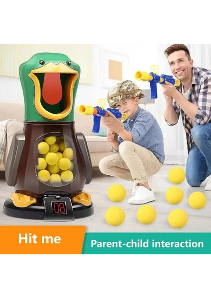 Hava Pompası Hedef Atış Oyunu Atış Oyunları Oyuncak Tabanca Ördek Hava ile Çalışan Tabanca Yumuşak Kurşun Topu Elektronik Puanlama Oyunu Oyuncaklar Çocuklar Için modelleri