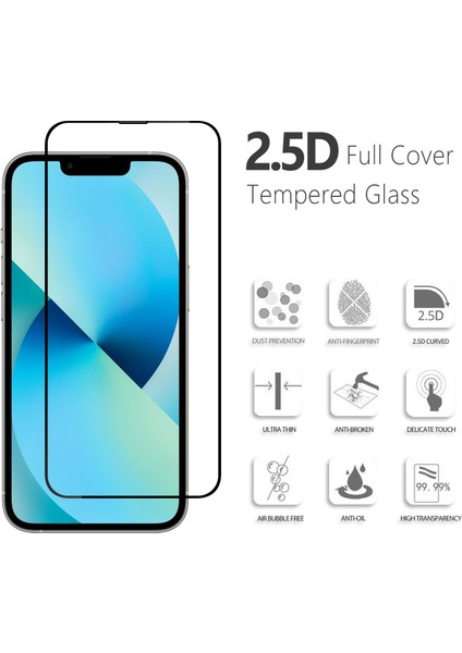 D+ Apple iPhone 14/13/13 Pro Toz Filtreli Ekran Koruyucu