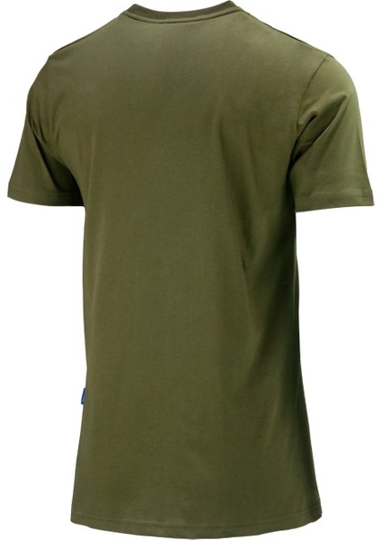 Erkek Bisiklet Yaka Standart Göğüs Baskılı Haki T-Shirt fırsatları