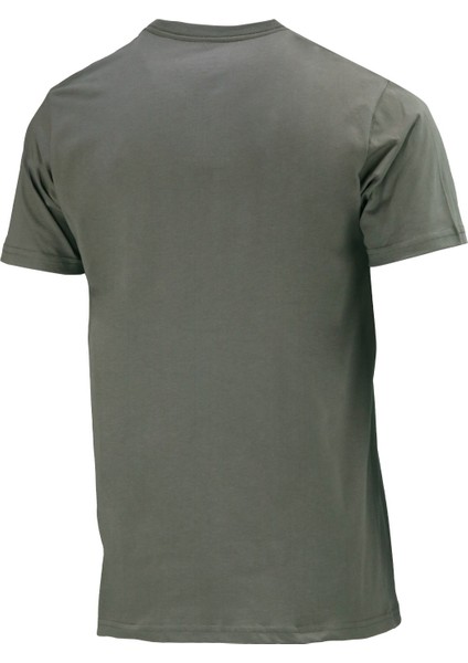 Erkek Bisiklet Yaka Standart Fit Haki T-Shirt fırsatları