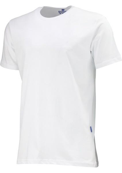 Erkek Bisiklet Yaka Standart Fit Beyaz T-Shirt