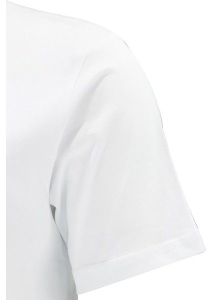 Erkek Bisiklet Yaka Standart Fit Beyaz T-Shirt modelleri