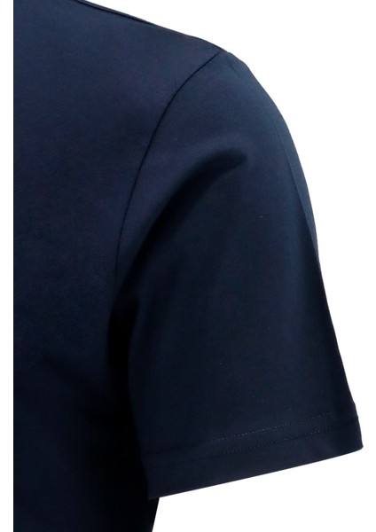 Erkek Bisiklet Yaka Standart Fit Lacivert T-Shirt modelleri