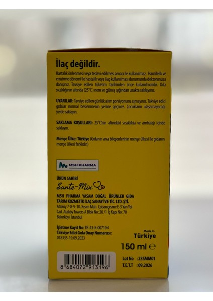 Mini-Mix Multıvıtamın ve Multimineral 150ML Şurup