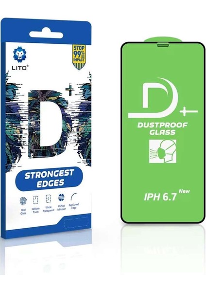 D+ Apple iPhone 14 Plus/13 Pro Max Toz Filtreli Ekran Koruyucu