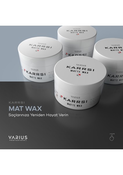 Karssı Saç Şekillendirici Mat Wax 100 ml x 2 Adet