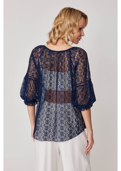 Yarım Kol Transparan Bluz indirimleri