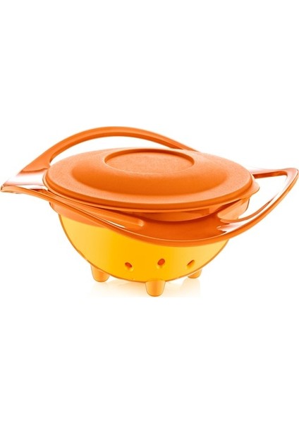 Babyjem Dökülmeyen Tabak & Mama Kaşık Çatal Takımı Turuncu ART-350/495 fiyatları