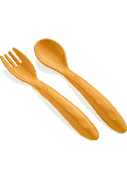 Babyjem Dökülmeyen Tabak & Mama Kaşık Çatal Takımı Turuncu ART-350/495 modelleri