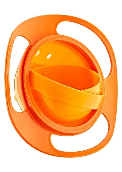 Babyjem Dökülmeyen Tabak & Mama Kaşık Çatal Takımı Turuncu ART-350/495 fırsatları