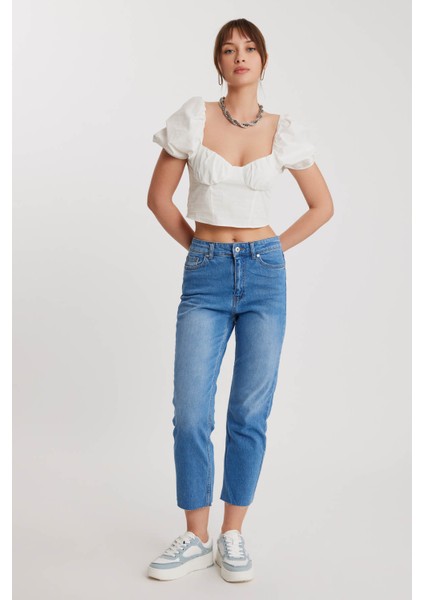 Slim Fit Crop Mom Jean modelleri