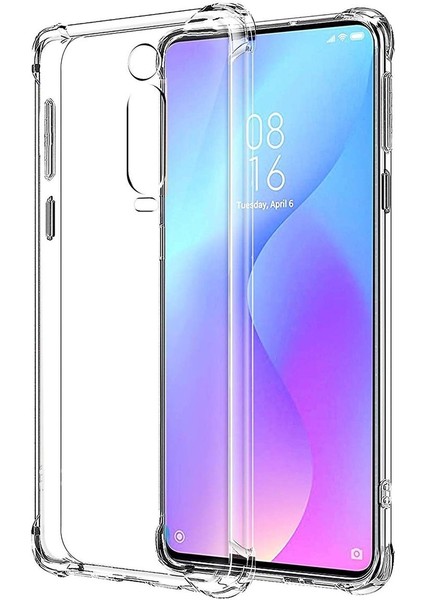 Xiaomi Mi 9t Kılıf Antishock Ultra Koruma Sert Kapak Şeffaf