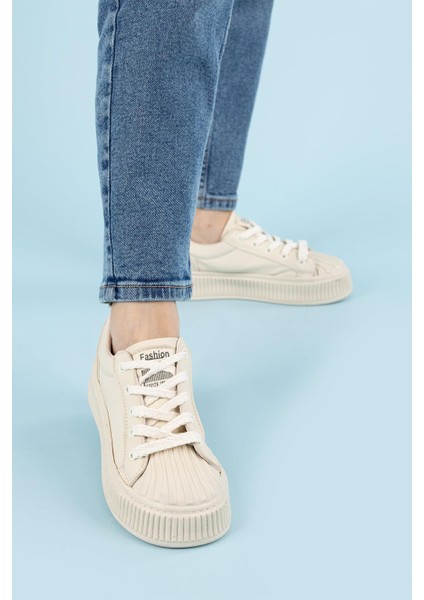 Belfas Kadın Bej Spor Ayakkabı modelleri