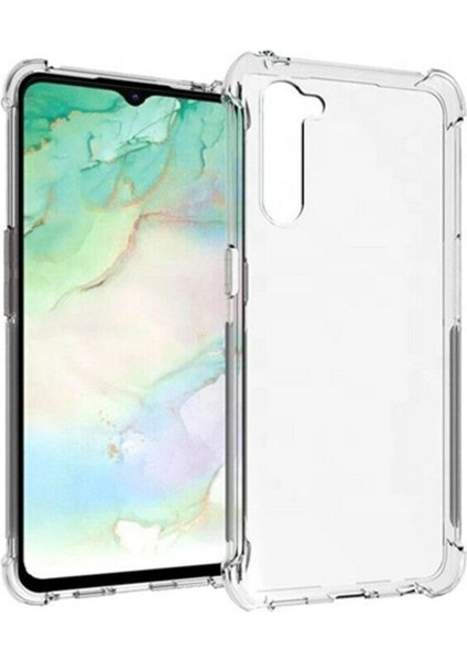 Oppo Reno 3 Kılıf Antishock Ultra Koruma Sert Kapak Şeffaf