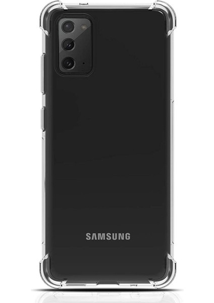 Samsung Galaxy Note 20 Kılıf Antishock Ultra Sert Silikon Darbe Dayanıklı Renksiz
