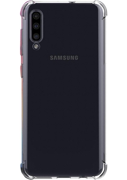 Samsung Galaxy A30S Kılıf Antishock Ultra Koruma Sert Kapak Şeffaf