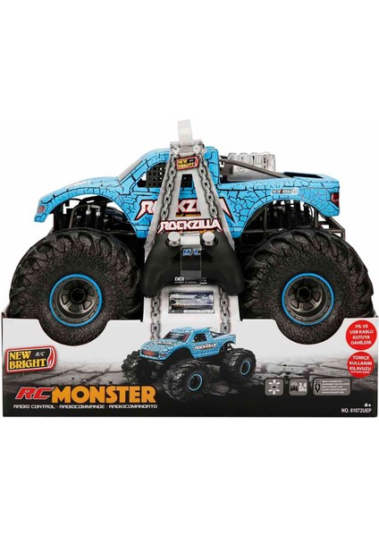 1:10 Rockzilla Uzaktan Kumandalı USB Şarjlı Araba Mavi