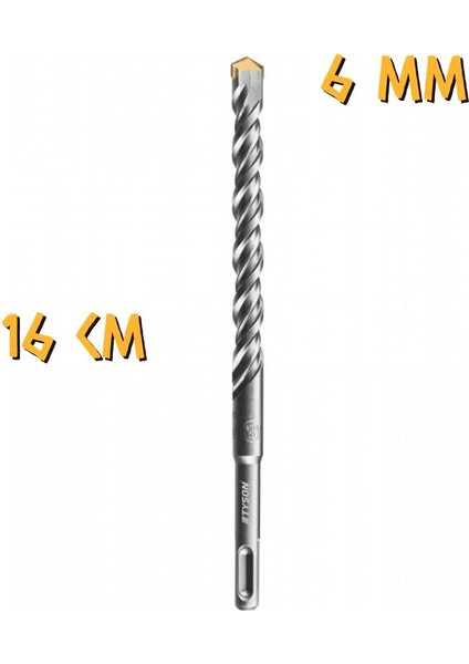 Kupa Tyson Sds Plus Delici Hilti-Matkap Ucu - 6 Mm. - 16 cm