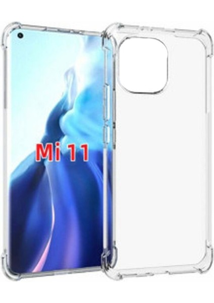 Xiaomi Mi 11 Kılıf Antishock Ultra Koruma Sert Kapak Renksiz