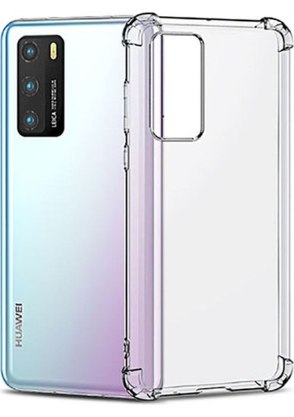 Huawei P40 Pro Kılıf Antishock Ultra Koruma Sert Kapak Şeffaf