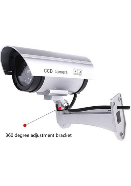 Gece Görüşlü Görünümlü Caydırıcı Kamera Güvenlik Kamerası LED Işık Ccd Kamera 1 Adet