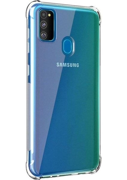 Samsung Galaxy M30S Kılıf Antishock Ultra Koruma Sert Kapak Şeffaf