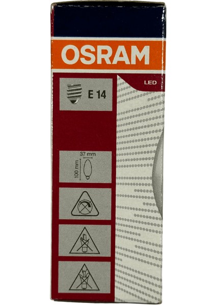 4,9W (40W) 2700K (Sarı Işık) E14 Duylu LED Ampul (2 Adet)