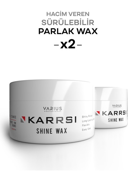 Karrsı Saç Şekillendirici Parlak Wax 100 ml x 2 Adet