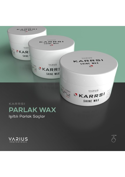 Karrsı Saç Şekillendirici Parlak Wax 100 ml x 2 Adet