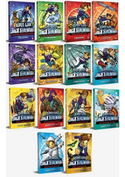 Beyaz Balina Yayınları Süper Ajan Jack Stalwart 14 Kitap Set