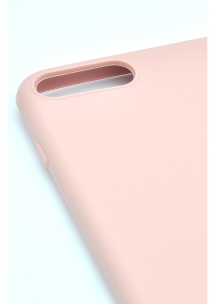 iPhone 7 Plus / 8 Plus Uyumlu Düz Renk Esnek Yumuşak Silikon Kılıf Rubber Pembe