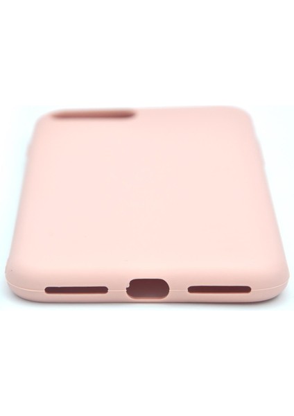 iPhone 7 Plus / 8 Plus Uyumlu Düz Renk Esnek Yumuşak Silikon Kılıf Rubber Pembe