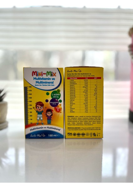 Mını-Mıx Multivitamin Multimineral 150ML Şurup 2'li Set