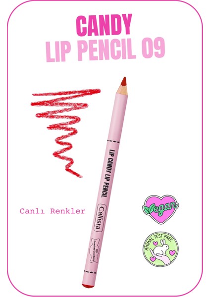 Lip Candy Dudak Kalemi 09 Smashed Cranberry - Kırmızı
