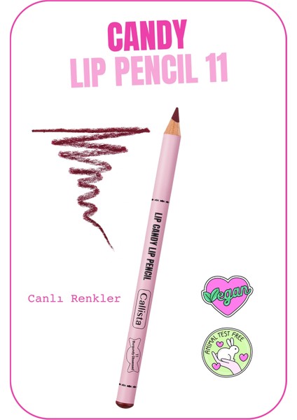 Lip Candy Dudak Kalemi 11 Burgundy Obsessed - Kırmızı