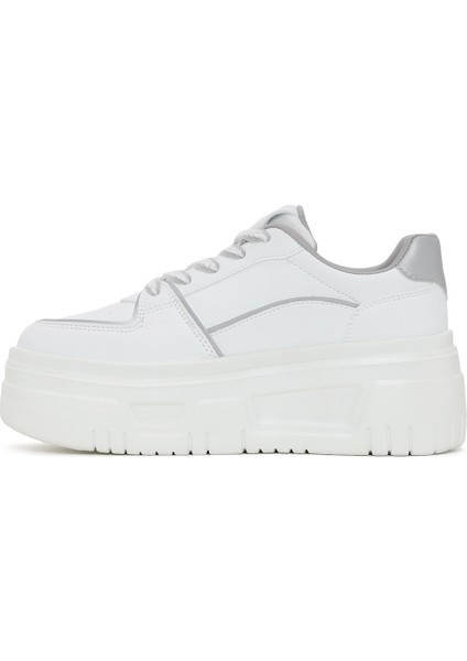 Kadın Beyaz Kalın Tabanlı Sneaker fiyatları