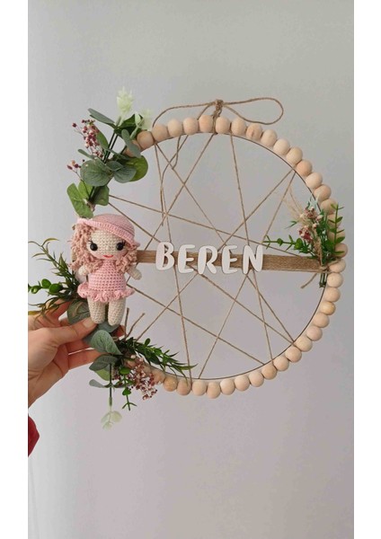 İsme Özel Bebek Kapı Süsü kız bebek
