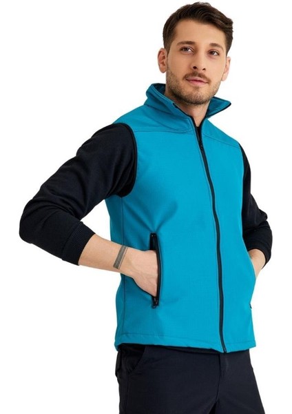 , Softshell Yelek, Turkuaz 118E2209 Antistatik-Su Itici modelleri