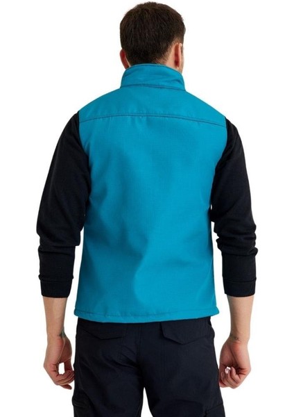 , Softshell Yelek, Turkuaz 118E2209 Antistatik-Su Itici fırsatları