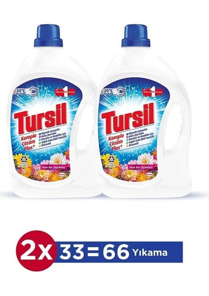 Sıvı Çamaşır Deterjanı 2x 2145 ml (66) Yıkama