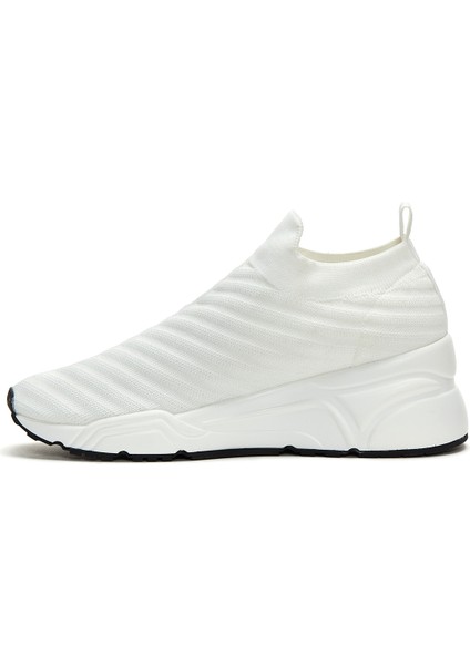 Zero Kadın Beyaz Kalın Tabanlı Sneaker 24SFD43006F