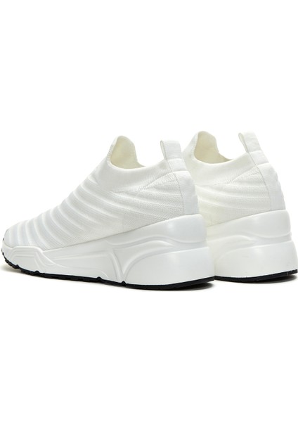 Zero Kadın Beyaz Kalın Tabanlı Sneaker 24SFD43006F
