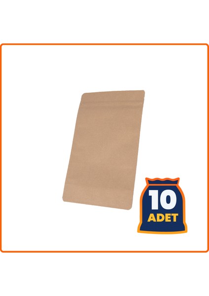 Doypack Alüminyum Kraft 13X23 cm - 10 Adet