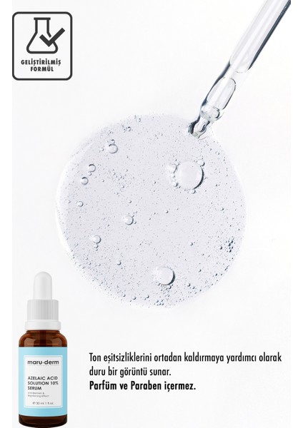 Azelaik Asit Solüsyon %10 Aydınlatıcı Cilt Bakım Serumu 30 ml