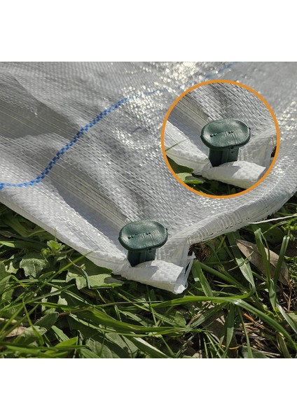 1x1 Metre Ağaç Koruma Örtüsü ve Sabitleme Çivisi Beyaz Yer Örtüsü Yabani Ot Engelleme Paspası Ağaç Dibi Bezi Sulzer Kumaş