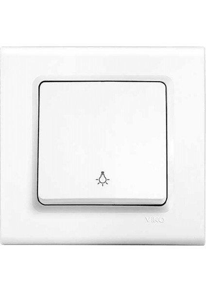 Linnera Light Mekanizma Anahtar Beyaz (Çerçeve Dahil) 90440003 (12 Adet)