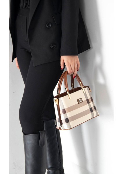 Kadın El Çantası Krem - Taba NV987 fiyatları